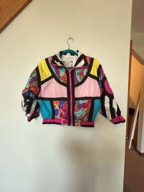 Vintage Sport Brand 90s Multi-color windbreaker 7/8 kids